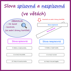 Slova spisovná a nespisovná...