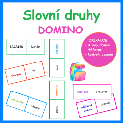 Slovní druhy - domino