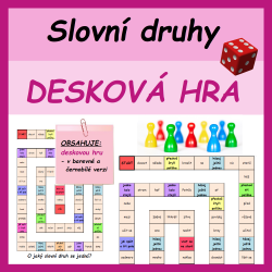 Slovní druhy - desková hra