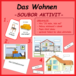 Das Wohnen - soubor aktivit