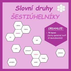 Slovní druhy - šestiúhelníky